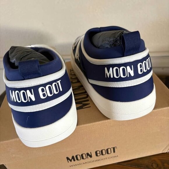 Moon Boots Park Icon Sneaker Women Blue- NIB SZ 10 - Picture 4 of 4
